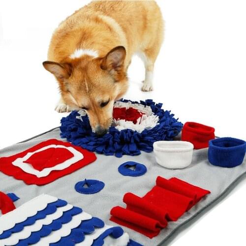 Pet Mat Sniffing Pad Bite Puzzle Pet Toy Dog Smelling Mats Relieve Stress Anti-Feeding Environmental Protection Training Blanket