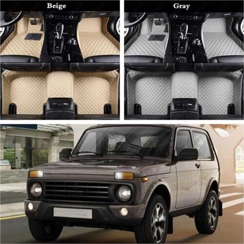 Leather Cars Fit Floor Foot Mats for Lada Niva 4x4 2121 2123 2115 Niva Lada Nive 2110 2111 2112 2113 2114 2115 2116 2117 213