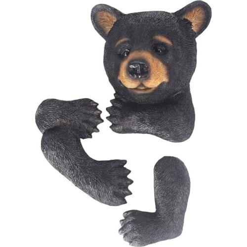 Bear Sculpture Garden Decor Tree Huggers - Bear Tree Peeker Garden Ornament Outdoor Decor Yard Art