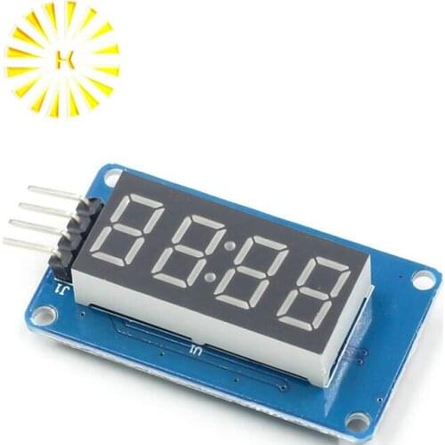 TM1637 LED Display Module For Arduino 7 Segment 4 Bits 0.36 Inch Clock RED Digital Tube Four Serial Driver Board Pack Connector
