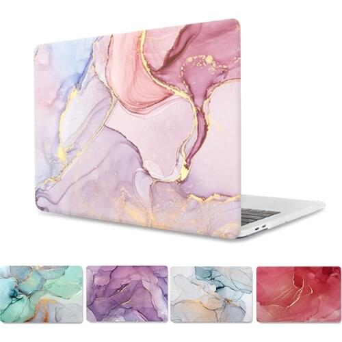 Marble Hard Shell Laptop Case for Macbook Pro 16 A2141 Pro 13 A2289 A2251 Retina 15 Touch Bar ID For Macbook Air 13 A2179 Cover