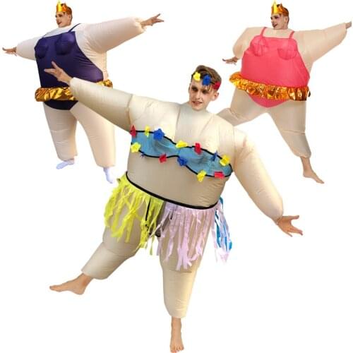 Dance Halloween Ballerina Inflatable Costumes Funny Inflatable Costume Fancy Performance Dresses for Man Woman Adult Chub Suit