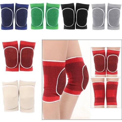 2pcs Protective Knee Pads for Men Women Elastic Collision Avoidance Knee Guards Volleyball Football Yoga Dance Roller Skate Gear