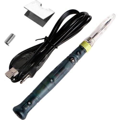 Professional Mini 5V 8W USB Powered Welding Soldering Iron Kit w/ LED Indicator