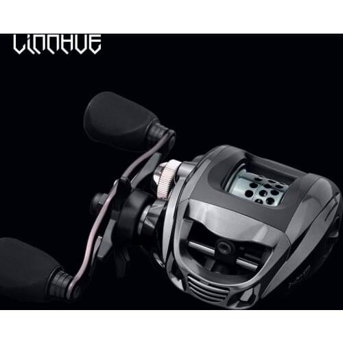 LINNHUE WB1000 2000 Baitcasting Reel Shallow Spool 6.3:1 High Speend Right Left Hand 5.5KG Max Drag Saltwater Fishing Reel