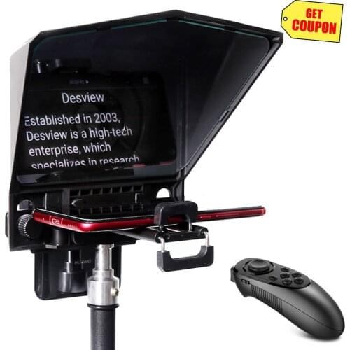 Bestview T1 Smartphone Teleprompter for YouTube Interview Video Canon Nikon Sony DSLR Camera Photo Studio with remote control