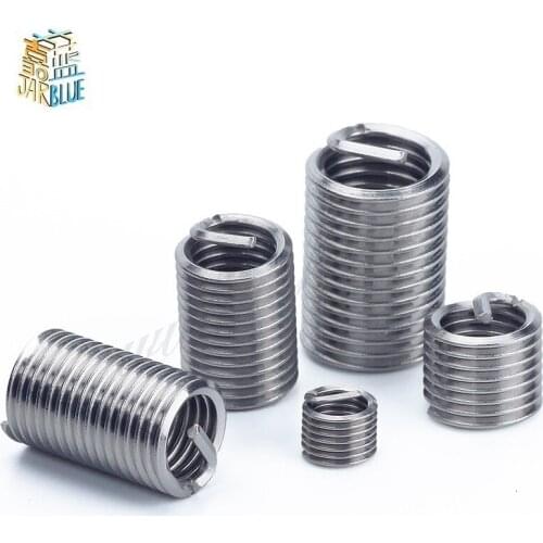 2pcs M16 *2*1.5*1D-3D Coiled Screw Stainless Steel SS304 Wire Helical Thread Inserts Thread Repair Insert Nuts