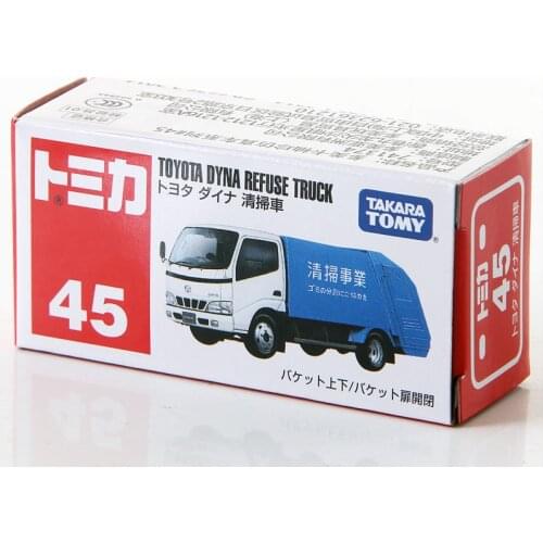 Takara Tomy Tomica TOYOTA DYNA Refuse Truck Metal Diecast Vehicle Model Toy Car New #45