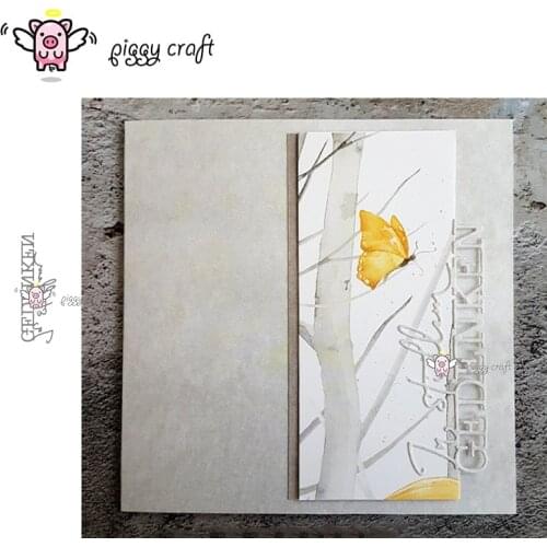 Piggy Craft metal cutting dies cut die mold Remember in silent letter Scrapbook paper craft album card punch knife art cutter die