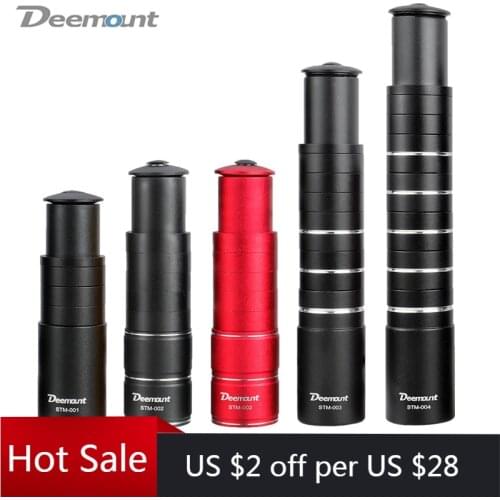 Deemount Bicycle Stem Mountain Bike Height Extender Handlebar Rise Up Adapter Cycling Fork Stem Aluminum Durable Accessories