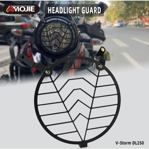 For SUZUKI DL250 V-Storm 250 Headlight Protector Cover Grill Guard Headlight Protector V-Storm DL250 Accessories Motorbike