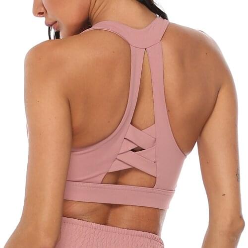 2021 Push Up Crop Top Female Fitness Gym Bra Gathering Women Sports Bra Shockproof Top Sexy Running Yoga Bra Athletic Sportswear