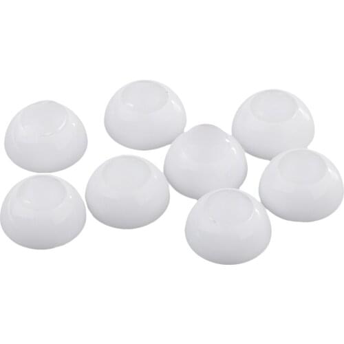 4 Pairs 16mm Acrylic Plastic Half Round Hollow BJD Doll Eyes With Separate 9mm
