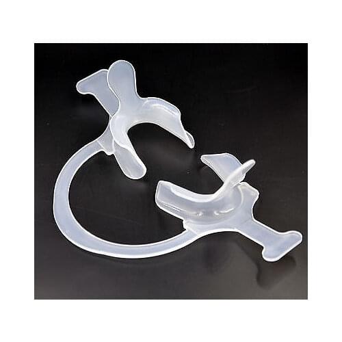 5pcs Dental Cheek Lip Retractor Mouth Opener C-Shape with Handle White large