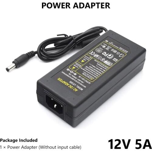 12V Power Supply Adapter Practical Supply Adapter 100-240V AC to DC Power Supply Charger Transformer Adapter US/EU/UK/AU Plug