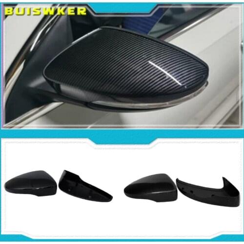 Side Mirror Cover Caps for Volkswagen Golf 6 GTI 7 MK7 R for MK6 Scirocco (Carbon Look) Passat B7 B8 Polo 6R 6C MK5 PLUS
