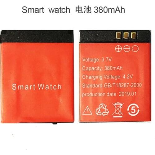 Watch phone battery 380mah for smart watch phone battery