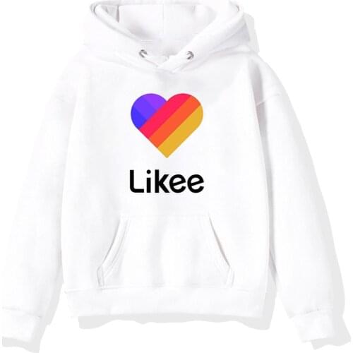Spring Autumn Kids Pullover Likee Video App Sweatshirt Childrens Clothing Baby Boys Girls Hoodie Casual Likee Hoodies
