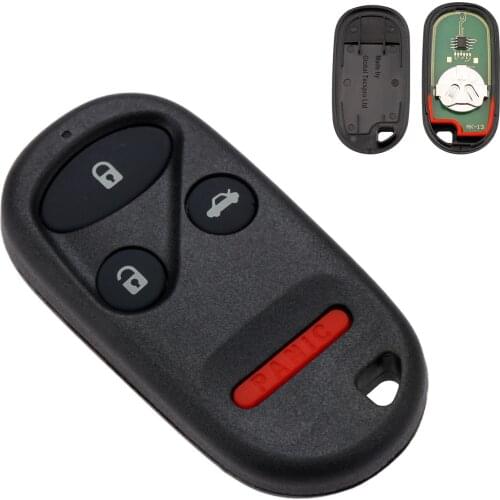 For Honda Accord Alarm 1998 1999 2000 2001 2002 315MHz Keyless Entry Transmitter Key Remote Key KOBUTAH2T For Acura TL 4 Buttons
