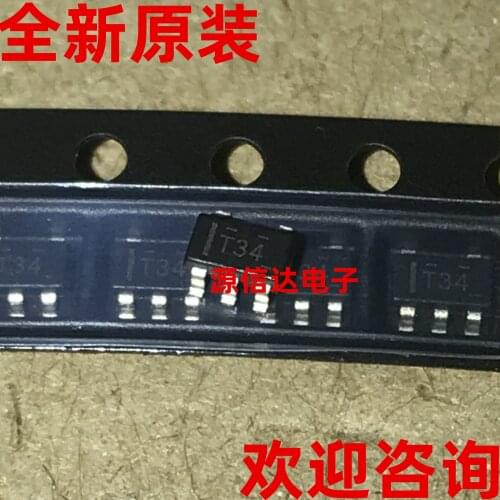 5PCS imported TPS73133DBVR screen printing: real picture shooting of T34 SOT23-5 stabilized power supply chip