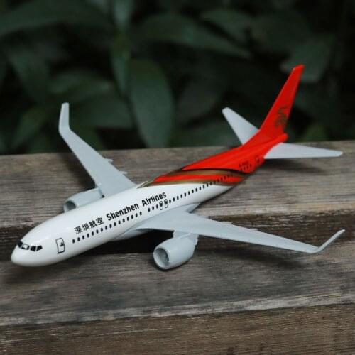 China Shenzhen Airlines Boeing 737 Aircraft Model 6" Metal Airplane Diecast Mini Moto Collection Eduactional Toys for Children