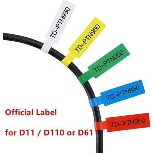 NIIMBOT D11 D110 Labeling Machine Sticker Cable Label Flag Pigtail Network Cable Paper Thermal Printer Ribbon Flexible Tapes
