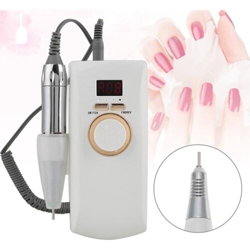 30000 RPM Portable Rechargeable Electric Nail File Drill Machine Manicure Machine Pedicure Drill Set Nail Drill Polish Tools Kit