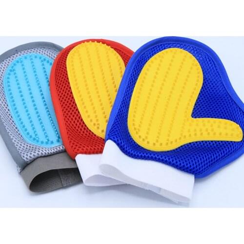 Pet massage gloves bath brush to remove floating hair dog massage pet bathing gloves