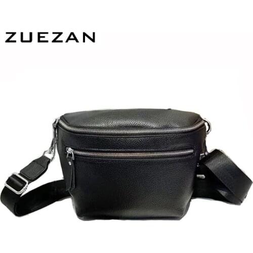 Fashion Chest Bag, Women Genuine Leather Messenger Bag, Female Shoulder Cross-body Bag, A593