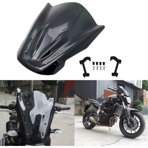 Motorcycle Windshield Windscreen For YAMAHA MT07 MT-07 FZ-07 FZ07 2014 2015 2016 2017 Accessories Wind Deflectors
