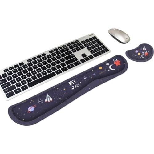 Mouse Mat Gaming Keyboard and Mouse Wrist Rest Mat Pad Ergonomic Wrist Support Comfort Pad