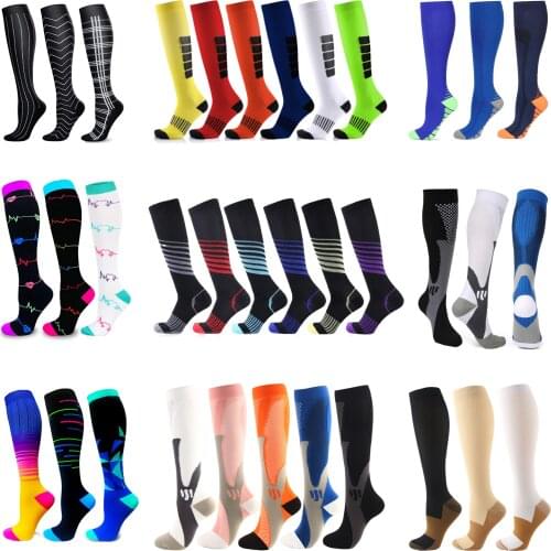 Men Women Compression Socks Multi Pairs Dropshipping Fit For Sports Knee Prevent Varicose Veins Socks Compression Socks