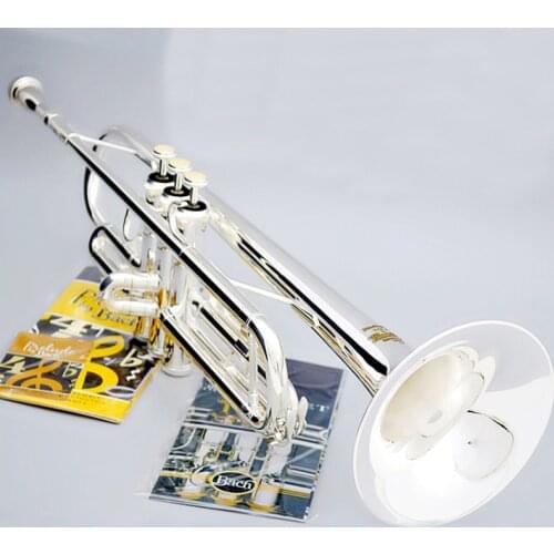 New MFC Bb Trumpet TR-197T Silver Plated Music Instruments Profesional Trumpets Mouthpiece Accessories Included Case