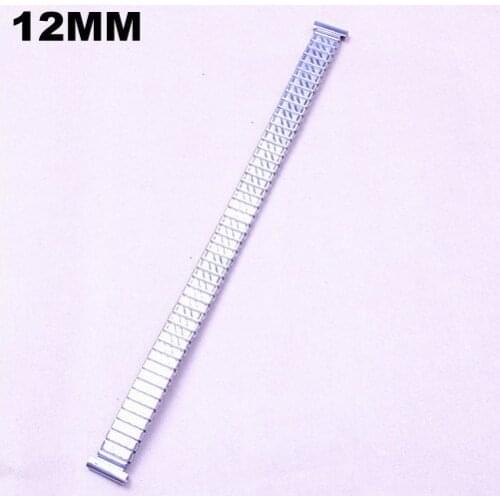Wholesale 10pcs/lots High quality 12MM gold color stainless steel Watch Bands elasticity watch strap -5138