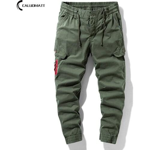 Autumn Men Kahki Cargo Pants Military Mens Trousers Casual Cotton Tactical Male Pants Men Big Size Army Pantalon Homme Clothes