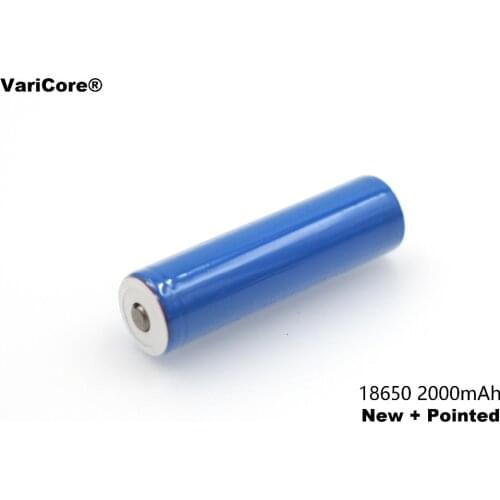 1pcs 18650 Rechargeable Battery 3.7V 2000 mAh + sharp Lithium-ion Battery Charged Flashlight for Mobile Device / Power Supplies