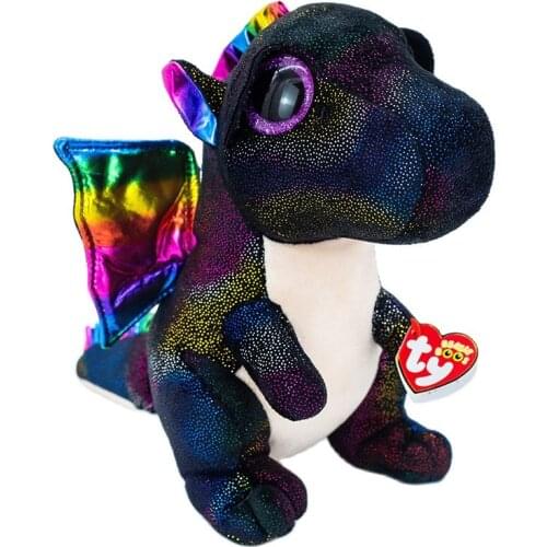 New 6" 15cm Teddy Anora (Ty Anora) dragon plush soft big eyes plush animal collection doll toy with heart-shaped label