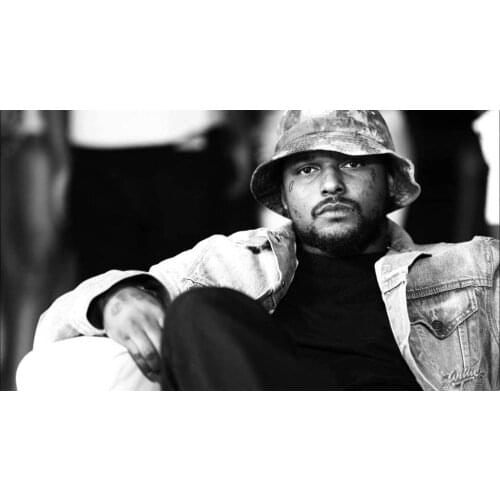 ScHoolboy Q American hip hop Music 2 Silk Fabric Wall Poster Art Decor Sticker Bright