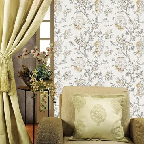 Beibehang Modern Fashion 3D Wallpaper Living Room Bedroom TV Background Wall bird and flower wallpaper roll papel de parede