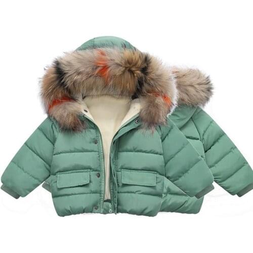 1 2 3 4 5 6 Years Old Winter Coat for Girls Toddler Boy Winter Clothes Kids Jacket Fashion Cotton Warm Hooded Top Snowsuit