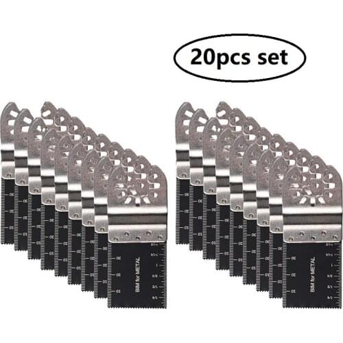 34mm Bi-metal Oscillating Multi Tool Saw Blades Accessories Quick Release Professional Metal Cutting for Renovator 10-20Pcs/Set