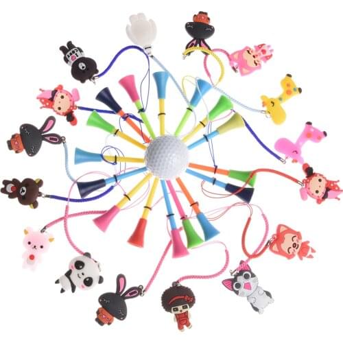 10Pcs Rubber Golf Tees plastic golf sit Prevent loss golf accessories Golf Gift