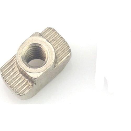 10pcs M3 M4 M5 Nickel Plated T nut Hammer Head Fasten Nut for Aluminum Extrusion Profile 2020/3030/4040/4545 series