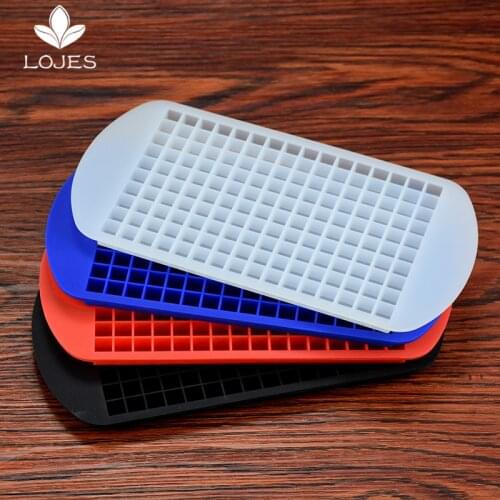 160 Grids DIY Creative Small Ice Cube Mold Square Shape Silicone Ice Cube Maker Eco-Friendly Cavity Tray Mini Ice Cubes