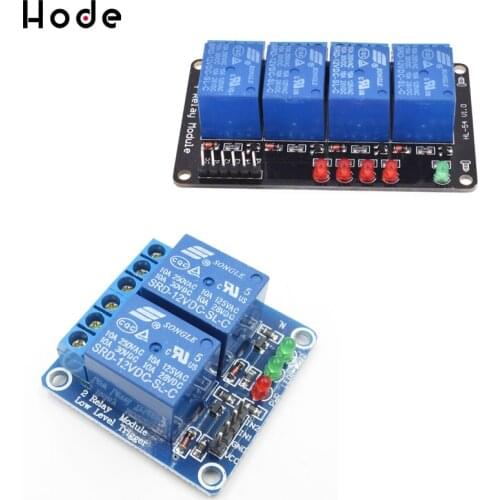 2 4 Channel Relay Module Interface Board Shield For Arduino 12V Low Level Trigger One PIC AVR DSP ARM MCU DC AC