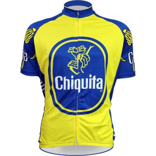 2018 Cycling Jersey Short Sleeve Chiquita sport Cycling clothing hombre Mens Cycling Jersey Cycling Clothing Bike Shirt Summer m