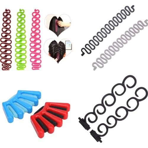 6 Styles Lady French Hair Braiding Tool Weave Braider Roller Hair Twist Styling Tool DIY Accessories