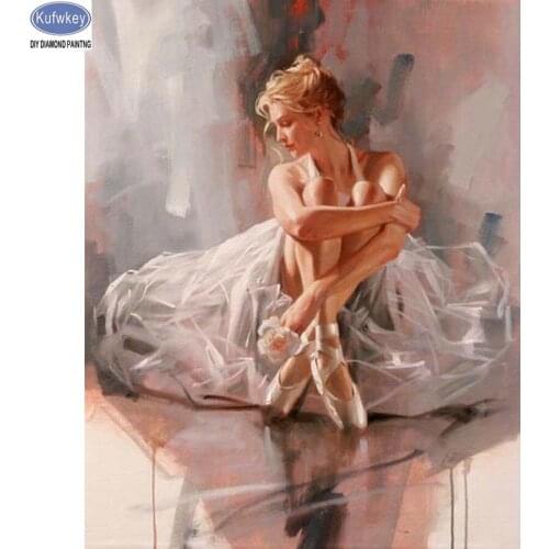 Diamond embroidery ballet mosaic pattern 5d diy diamond painting girl full drill resin Pictures of rhinestones Hobby crafts gift