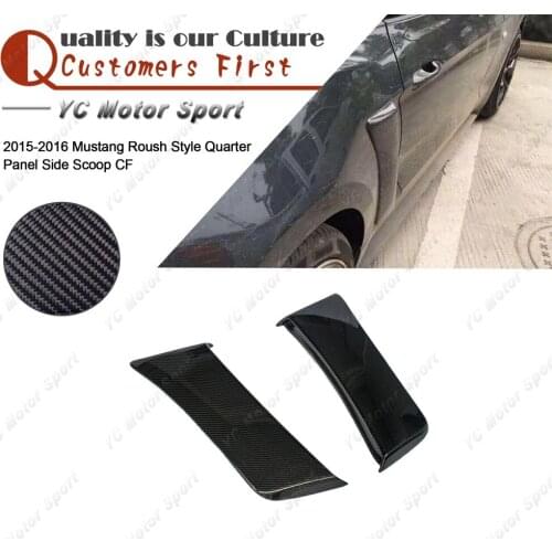 Car Accessories Carbon Fiber Roush Style Quarter Panel Side Scoop 2pcs Fit For 2014-2016 Mustang Quarter Panel Side Scoop