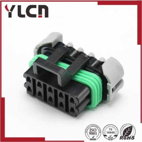 Free shipping 10 Way Black Metri-Pack 150 Sealed Female Connector Assembly for Delphi 12177081 12065425